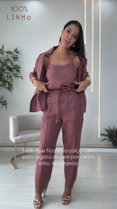 Conjunto em 100% Linho Jordana