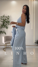 Trijunto em 100% Linho Mariana