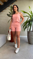 Conjunto Cropped e Short Ayla