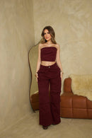 Conjunto Cargo Vinho