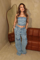 Conjunto Cargo Jeans